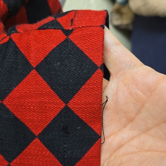 Red & Black Check Short Overalls AUS 14 - Picture 4 of 6